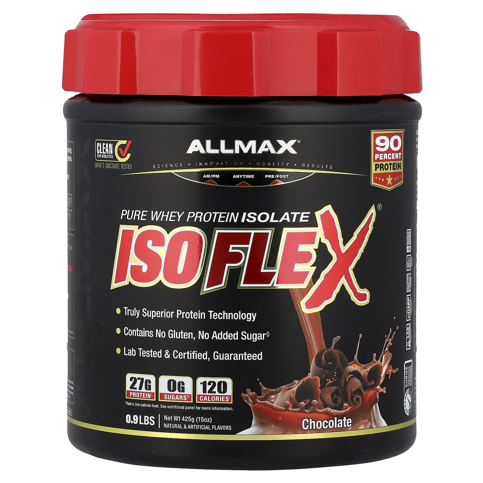 Сывороточный протеин ALLMAX ISOFLEX® Pure Isolate, вкус Chocolate, 425 г