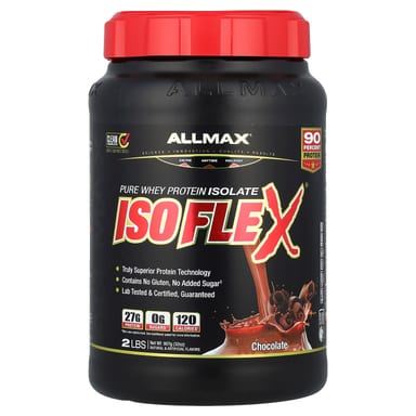 Сывороточный протеин ALLMAX ISOFLEX® Pure Isolate, вкус Chocolate, 907 г