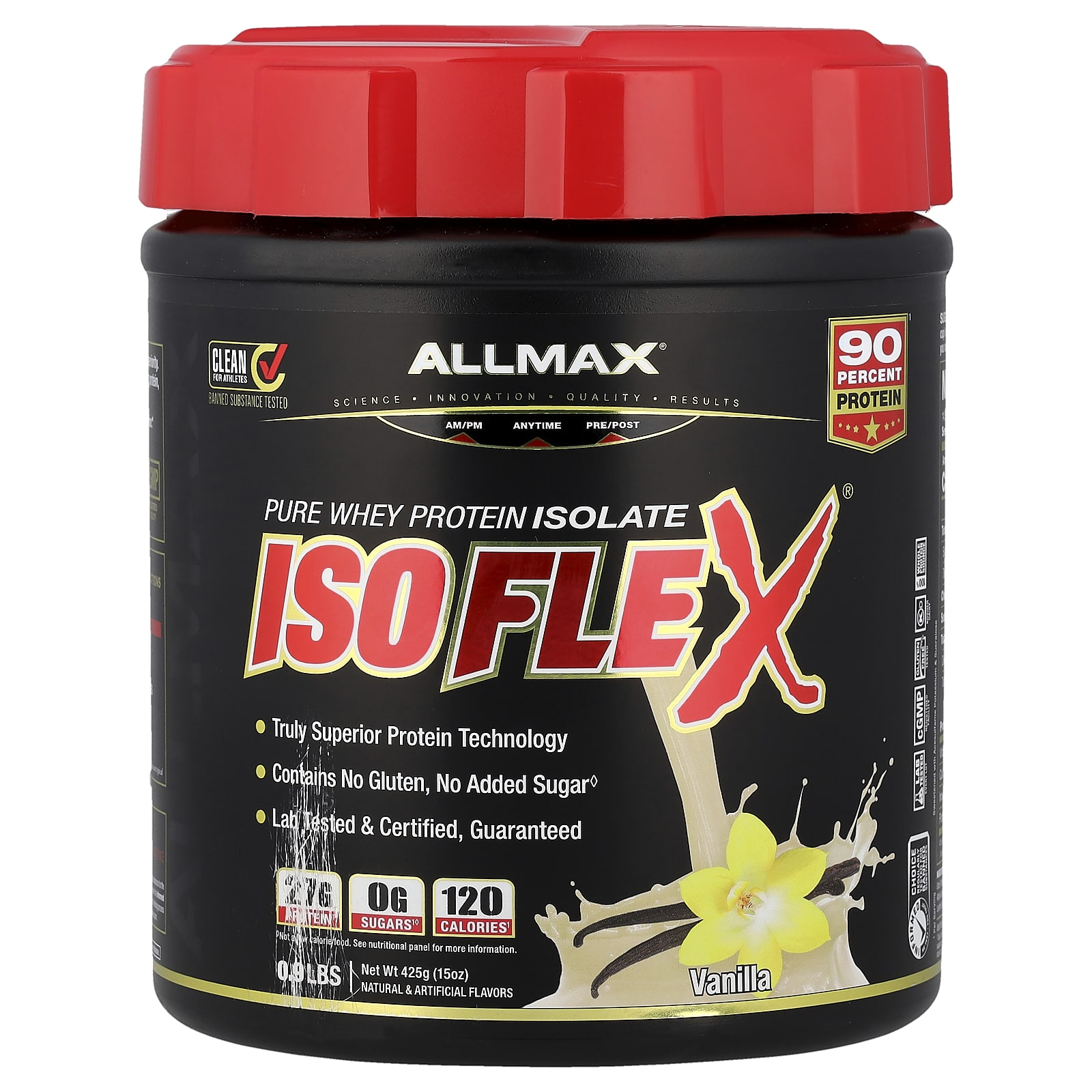 Сывороточный протеин ALLMAX ISOFLEX® Pure Isolate, вкус Vanilla, 425 г