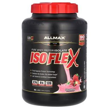 Сывороточный протеин ALLMAX ISOFLEX® Pure Isolate, вкус Strawberry, 2.27 кг