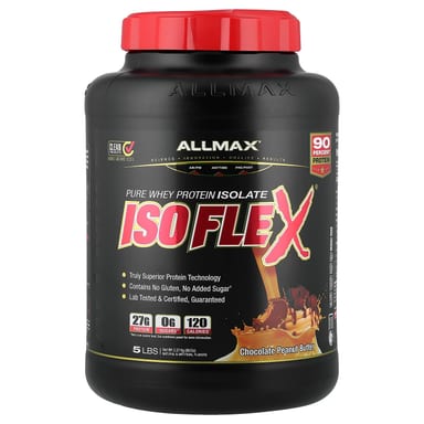 Арахисовая паста ALLMAX ISOFLEX® Pure Whey Protein Isolate, вкус Chocolate Peanut Butter, 2.27 кг
