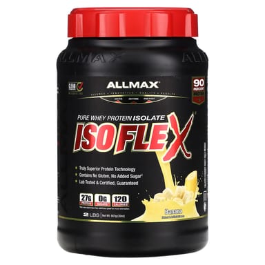 Сывороточный протеин ALLMAX ISOFLEX® Pure Isolate, оттенок Banana, 907 г