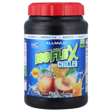 Сывороточный протеин ALLMAX ISOFLEX® Chiller Isolate, вкус Citrus Peach Sensation, 907 г