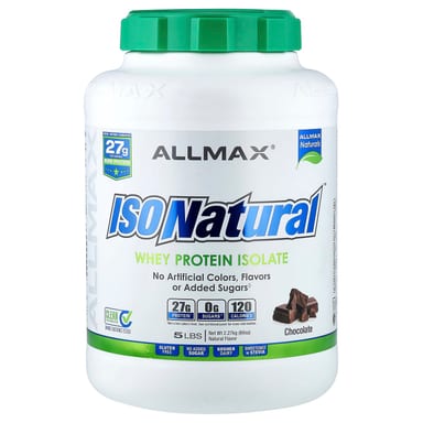 Сывороточный протеин ALLMAX ISONatural™ Isolate, вкус Chocolate, 2.27 кг