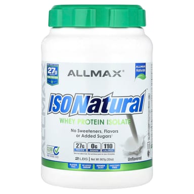 Сывороточный протеин ALLMAX ISONatural™ Isolate, без вкуса, 907 г