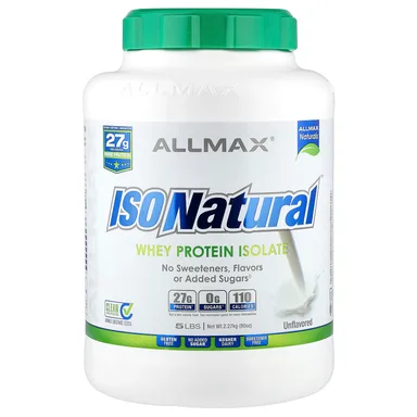 Фото товара: Сывороточный протеин ALLMAX ISONatural™ Isolate, без вкуса, 2.27 кг