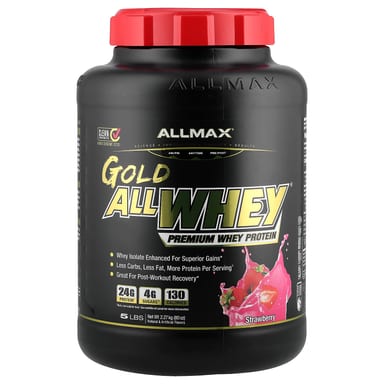 Сывороточный протеин ALLMAX GOLD ALLWHEY® Premium, вкус Strawberry, 2.27 кг