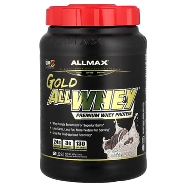 Сывороточный протеин ALLMAX GOLD ALLWHEY® Premium Cookies & Cream, 907 г