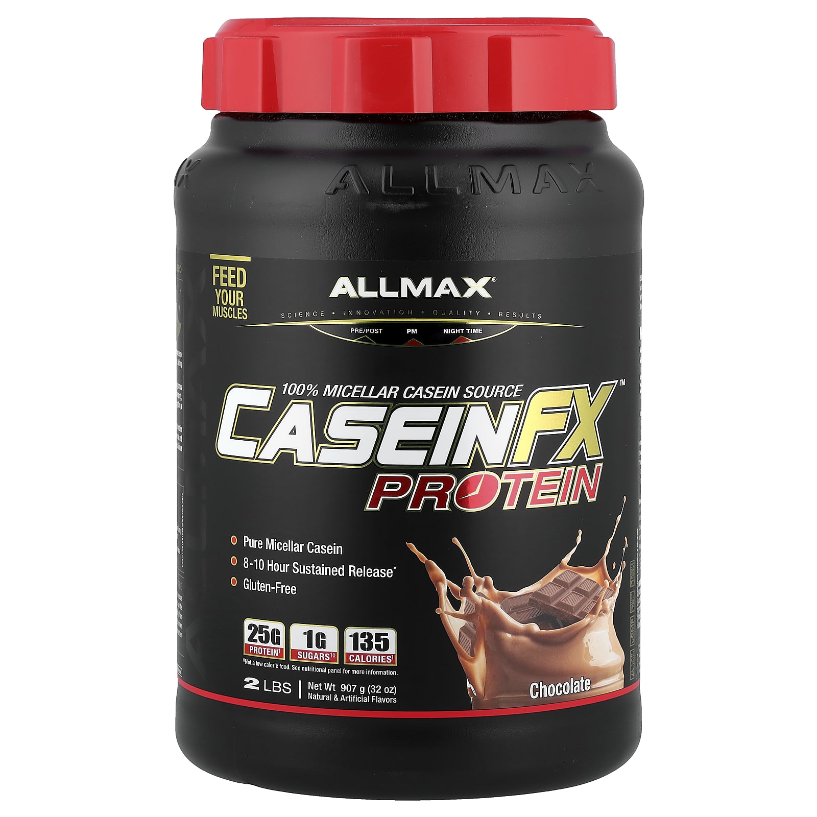 Шоколад ALLMAX Casein-FX™ 100% Casein Micellar Source Protein, вкус Chocolate, 907 г
