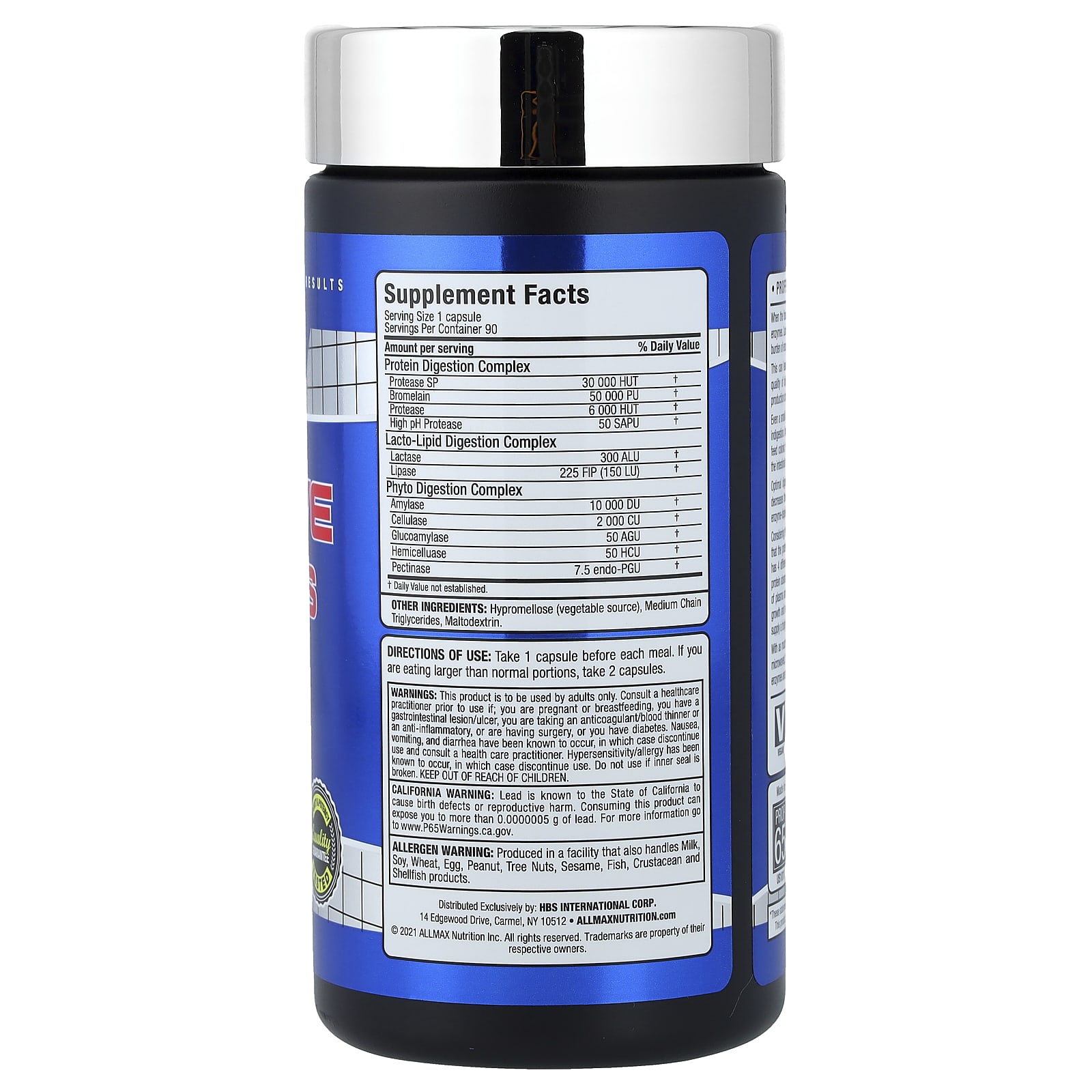 Пищеварительные ферменты ALLMAX Essentials, 90 капсул — фото 2