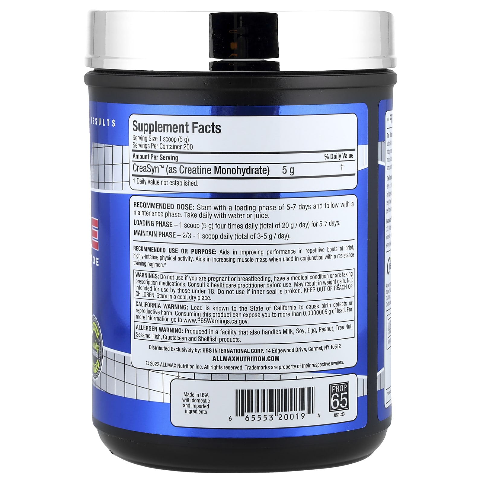 Креатин ALLMAX Pharmaceutical Grade, без вкуса, 000 г — фото 2