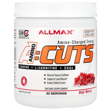 Ягоды годжи ALLMAX ACUTS™ Amino-Charged Energy, вкус Goji Berry, 210 г