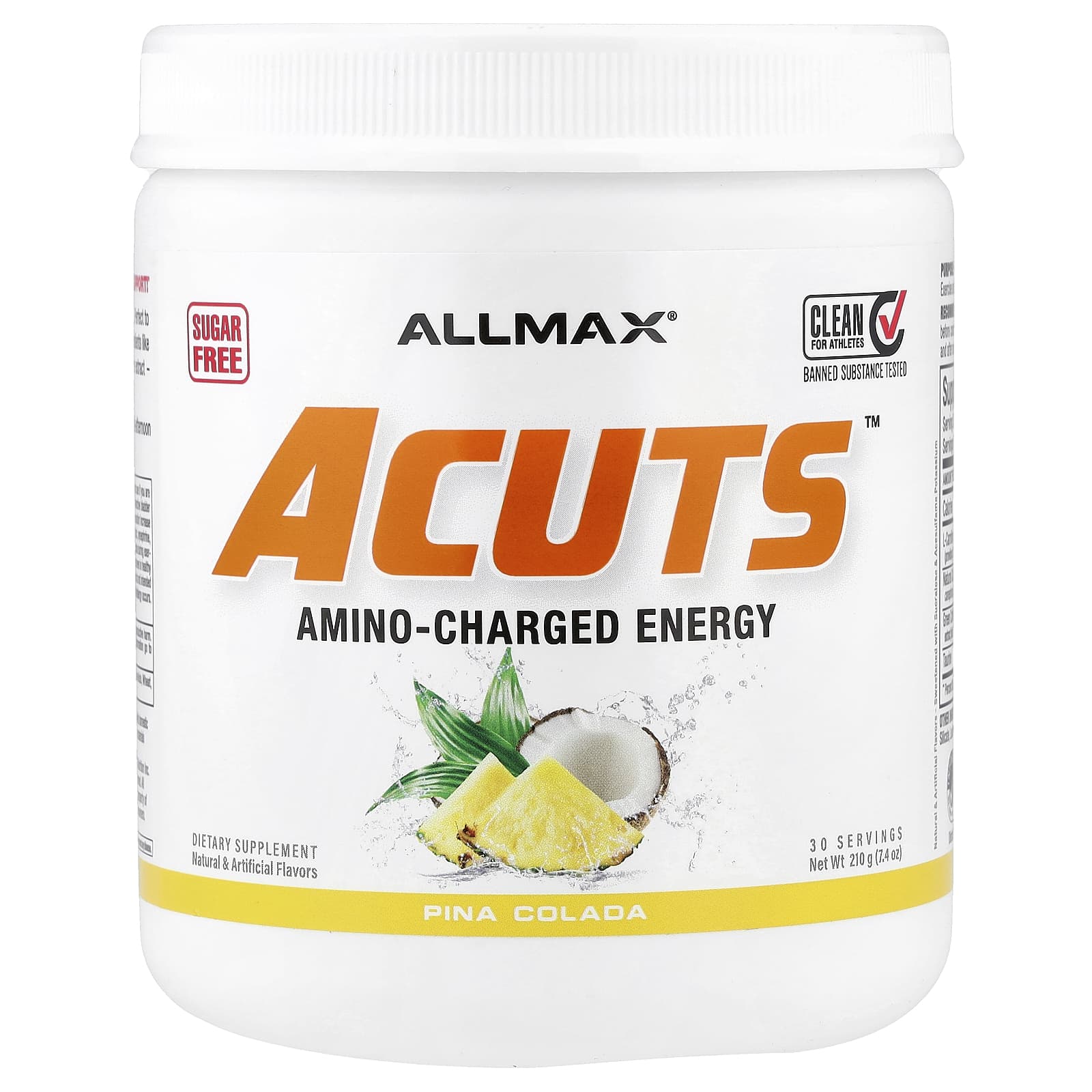 Энергетический напиток ALLMAX ACUTS™ Amino-Charged Pina Colada, 210 г