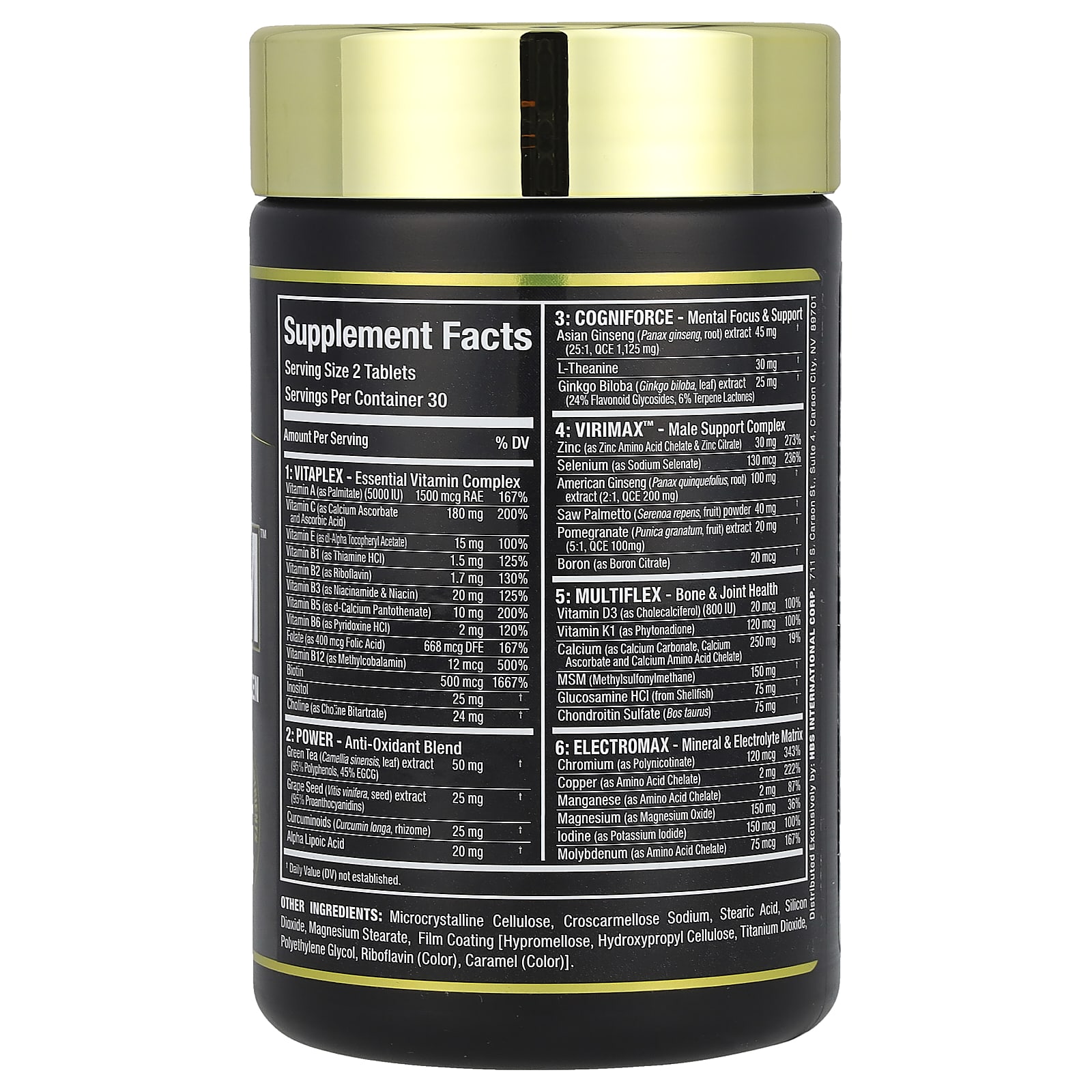 Мультивитамины ALLMAX VITAFORM™ Premium For Men, 60 таблеток — фото 2