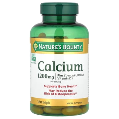 Витамин D3 Nature's Bounty Calcium Plus, 120 мягких капсул