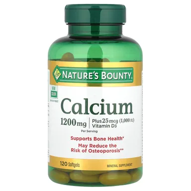 Фото товара: Витамин D3 Nature's Bounty Calcium Plus, 120 мягких капсул