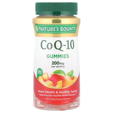 Коэнзим Q10 Nature's Bounty Gummies, вкус Peach Mango, 100 мг на пастилку, 60 жевательных пастилок