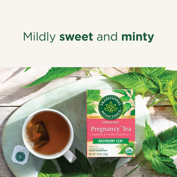 Чайные пакетики Traditional Medicinals Organic Pregnancy® Tea, без кофеина, вкус Raspberry Leaf, 28 г, 16 чайных пакетиков — фото 5