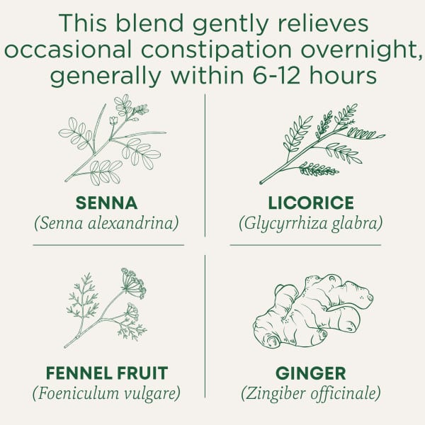 Чайные пакетики Traditional Medicinals Organic Smooth Move® Original with Senna, без кофеина, 32 г, 16 чайных пакетиков