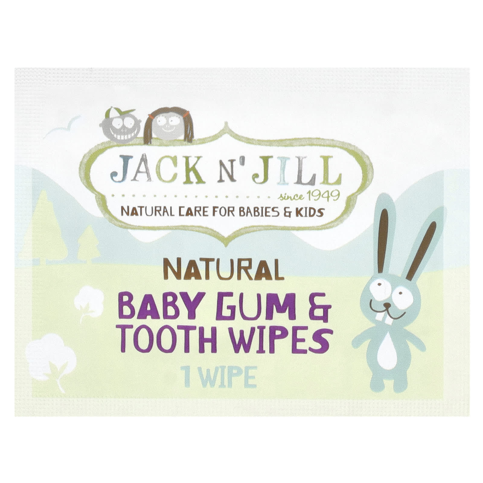 Салфетки Jack n' Jill Natural Baby Gum & Tooth 25 — фото 3