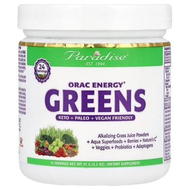 Зеленый комплекс Paradise Herbs ORAC Energy® Greens, 91 г
