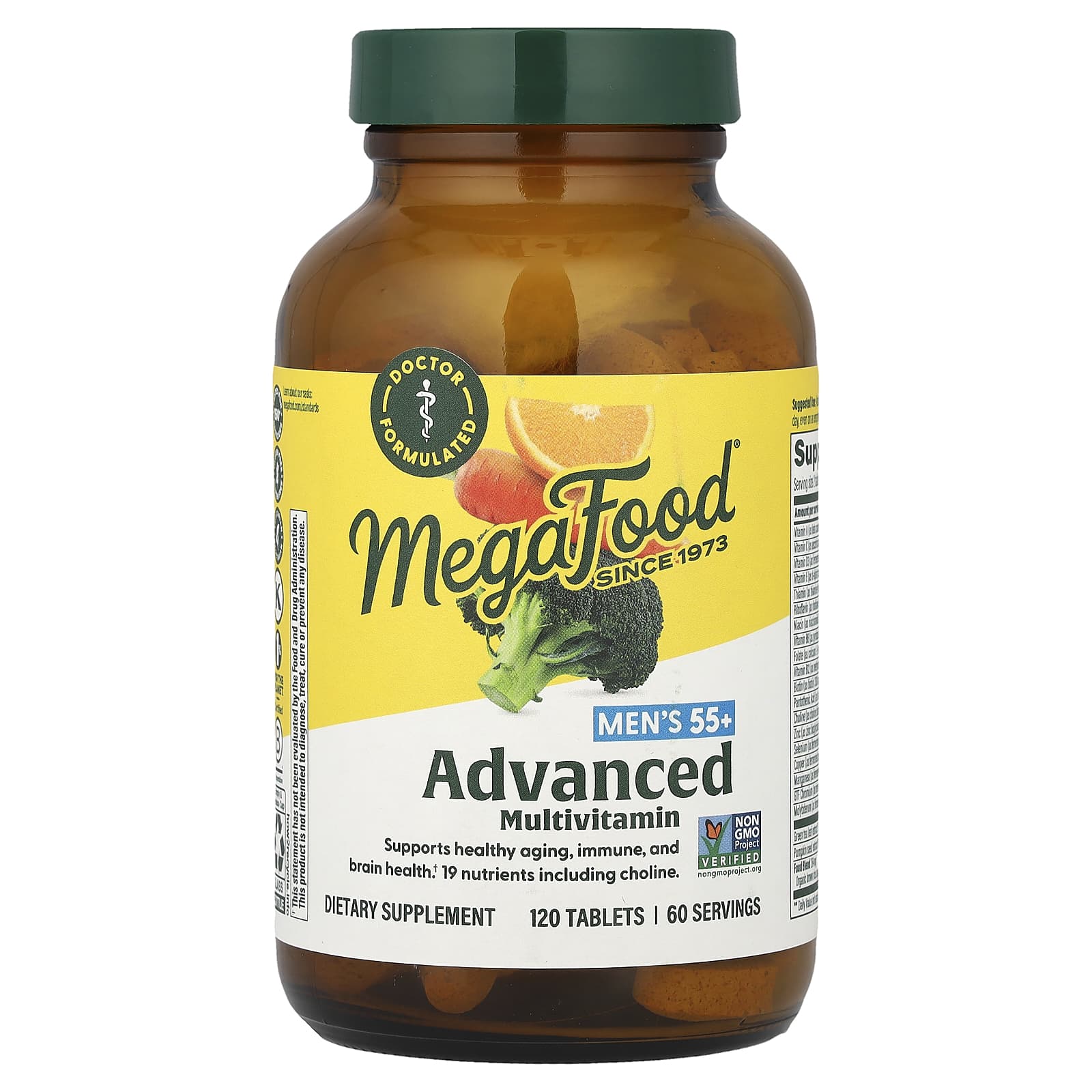 Мультивитамины MegaFood Men's 55+ Advanced, 120 таблеток