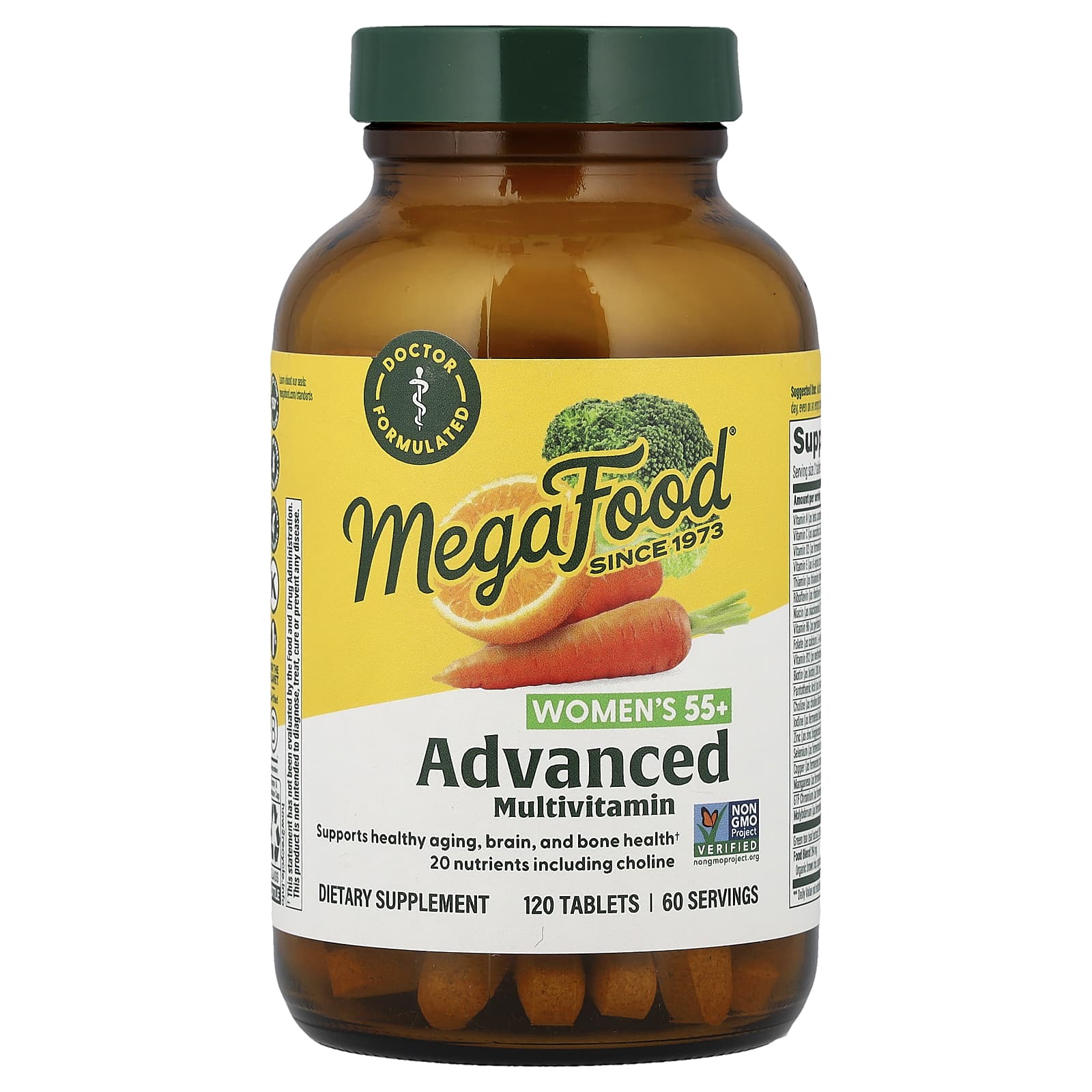 Мультивитамины MegaFood Women's 55+ Advanced, 120 таблеток
