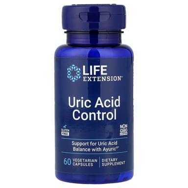 Контроль мочевой кислоты Life Extension, 60 вегетарианских капсул