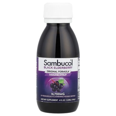 Бузина Sambucol Original Formula, вкус Black Elderberry Immune Syrup, 120 мл
