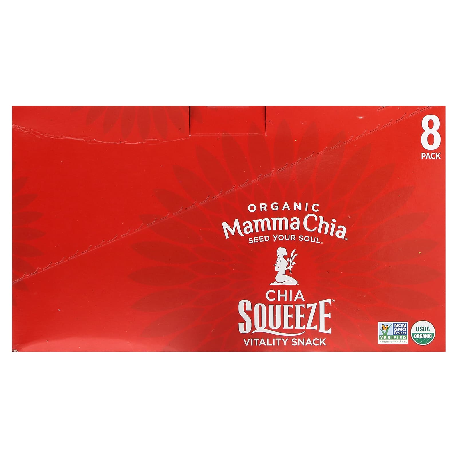 Снек Mamma Chia Organic Chia Squeeze Vitality 8 Squeezes, вкус Cherry Love, 99 г — фото 2