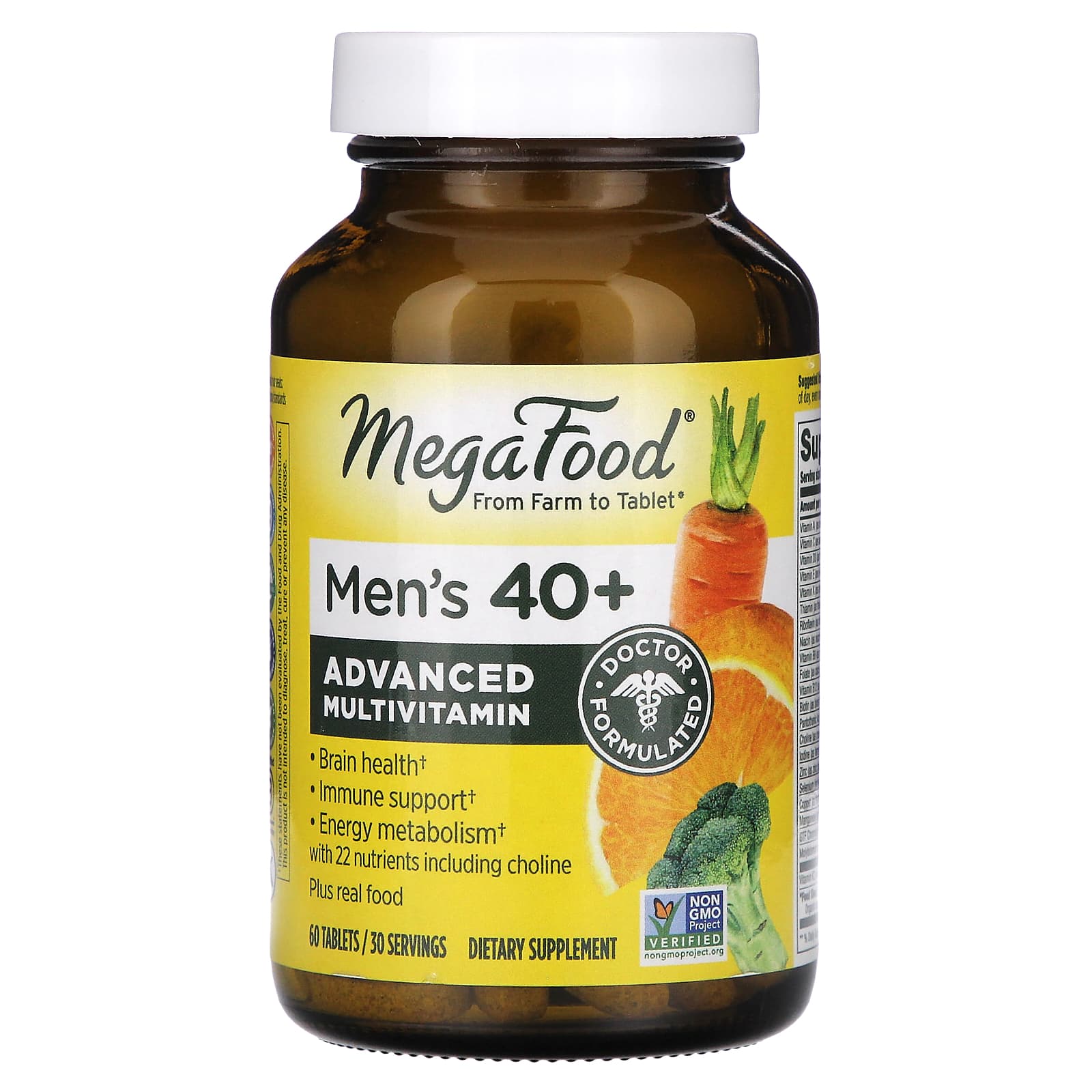 Мультивитамины MegaFood Men's 40+ Advanced, 60 таблеток
