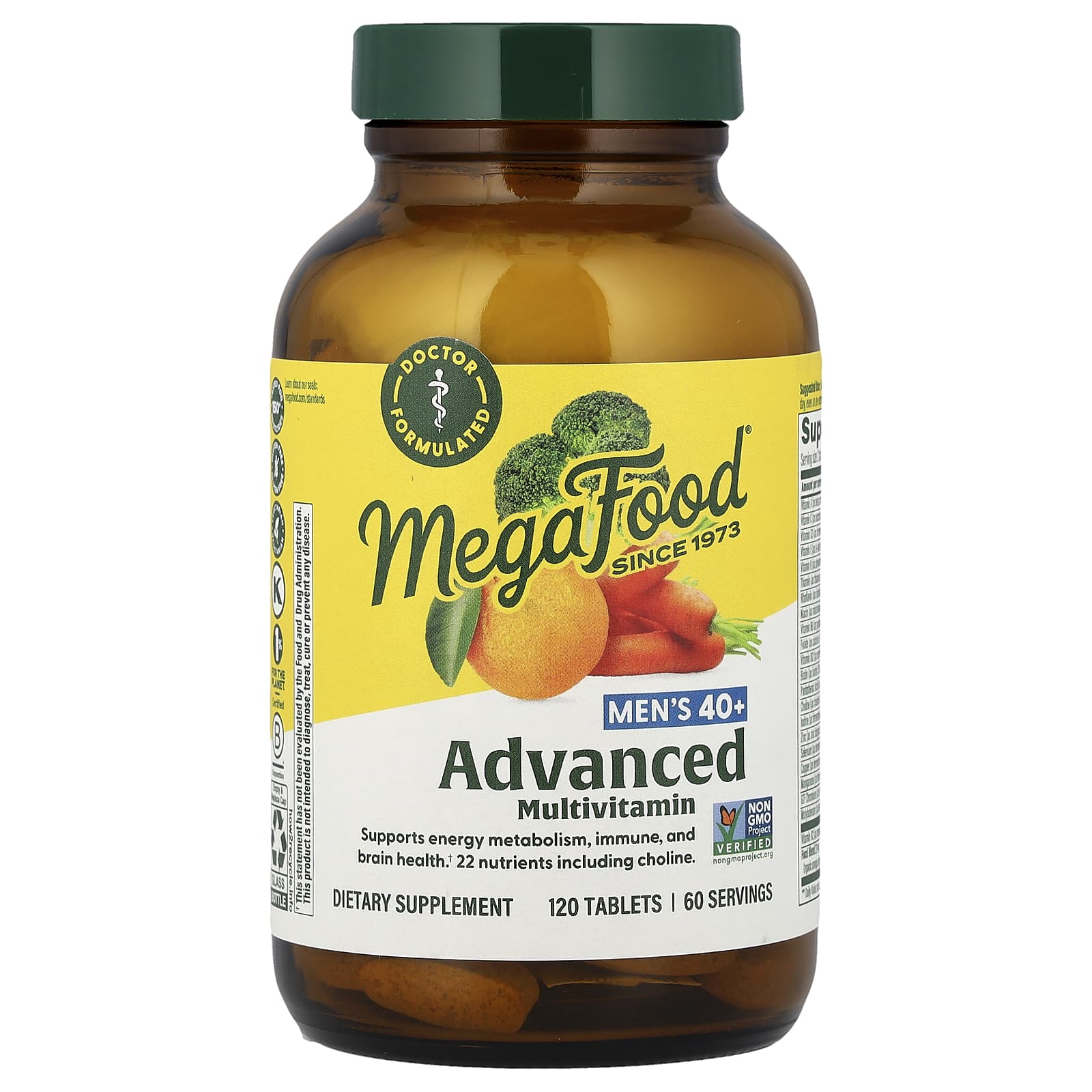 Мультивитамины MegaFood Men's 40+ Advanced, 120 таблеток