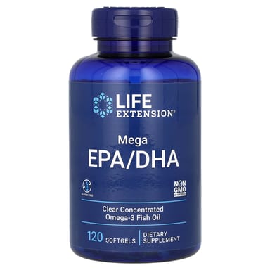 DHA Life Extension Mega EPA/, 1000 мг, 120 мягких капсул