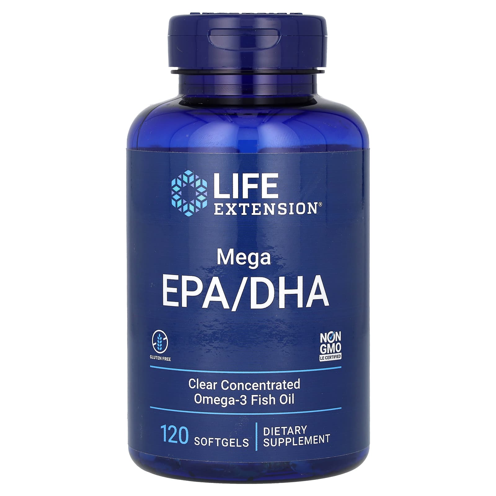 DHA Life Extension Mega EPA/, 1000 мг, 120 мягких капсул