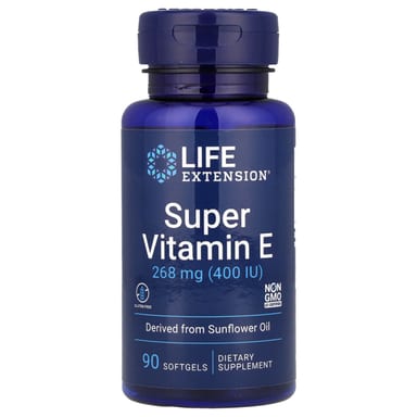 Витамин E Life Extension Super, 400 МЕ, 268 мг, 90 мягких капсул