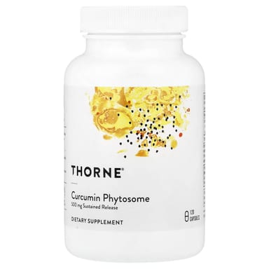 Куркумин Thorne Phytosome, пролонгированное высвобождение, 250 мг, 120 капсул