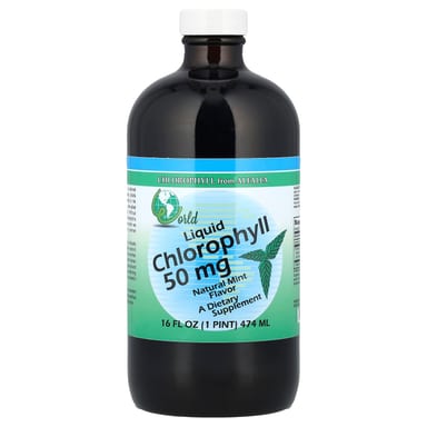 Хлорофилл World Organic Liquid Natural Mint, 474 мл, жидкая форма