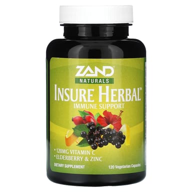 Поддержка иммунитета Zand Naturals Insure Herbal Immune, 120 растительных капсул