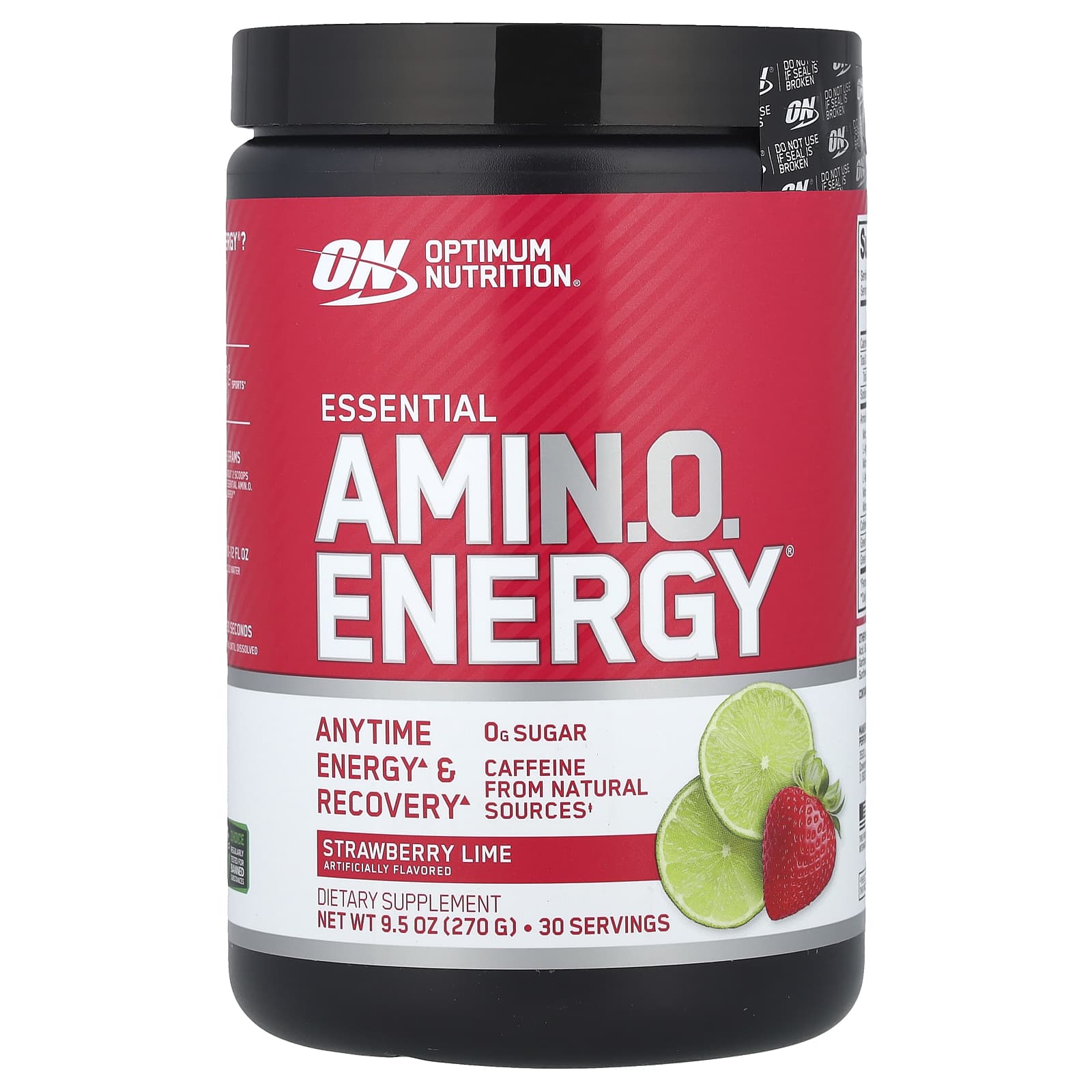 Энергетический напиток Optimum Nutrition, 270 г (9.5 oz), клубника-лайм