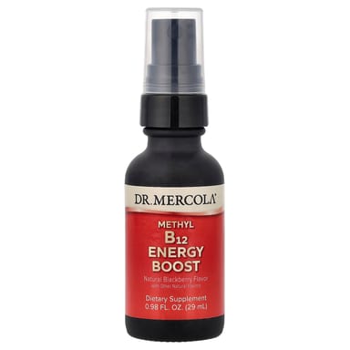 Метил B12 Dr. Mercola Methyl Energy Booster, вкус Natural Blackberry, 29 мл