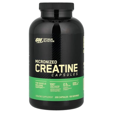 Креатин Optimum Nutrition Micronized Capsules, 1.25 г, 200 капсул