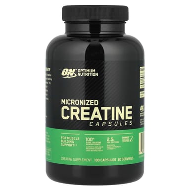 Креатин Optimum Nutrition Micronized Capsules, 1.25 г, 100 капсул