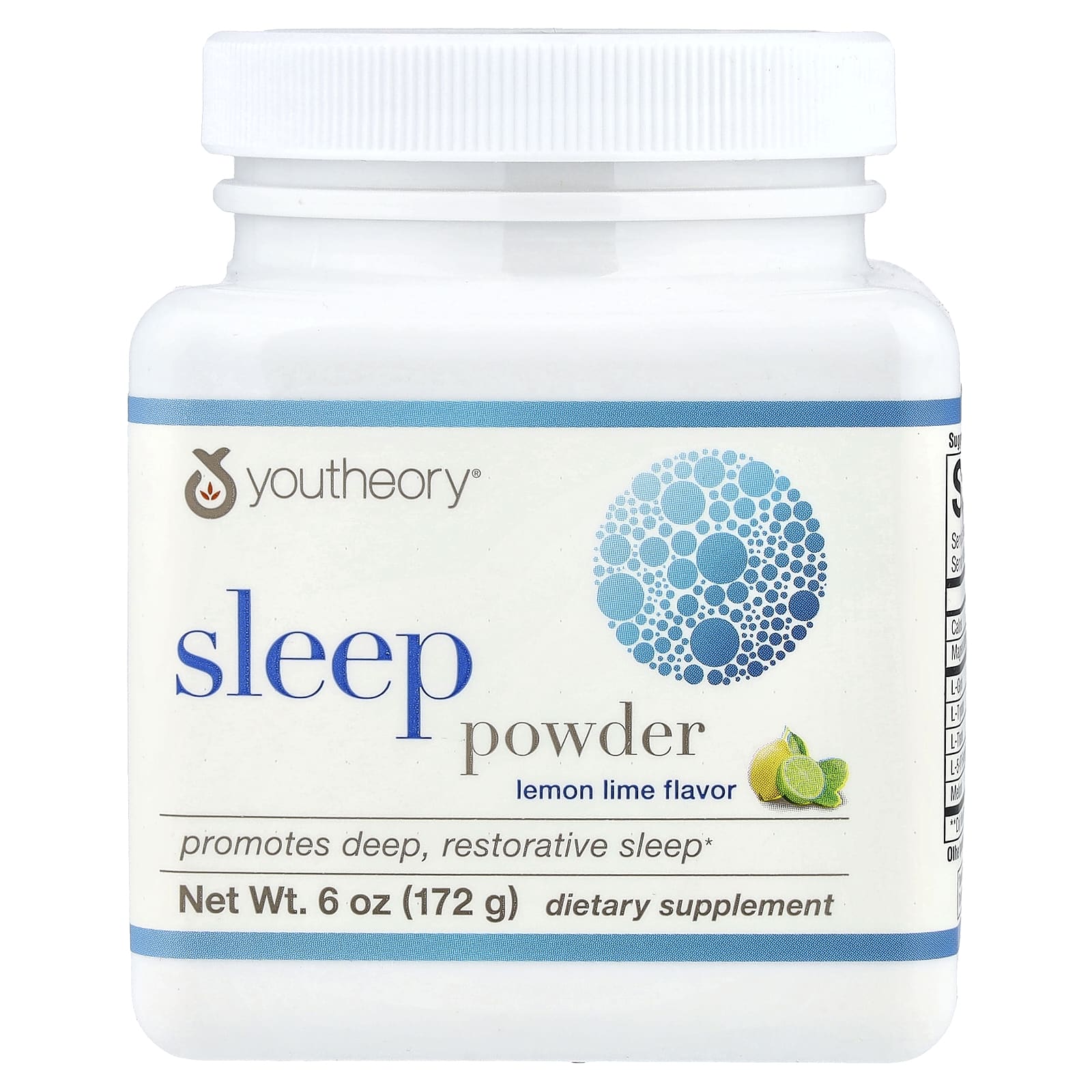 Порошок Youtheory Sleep, вкус Lemon Lime, 172 г