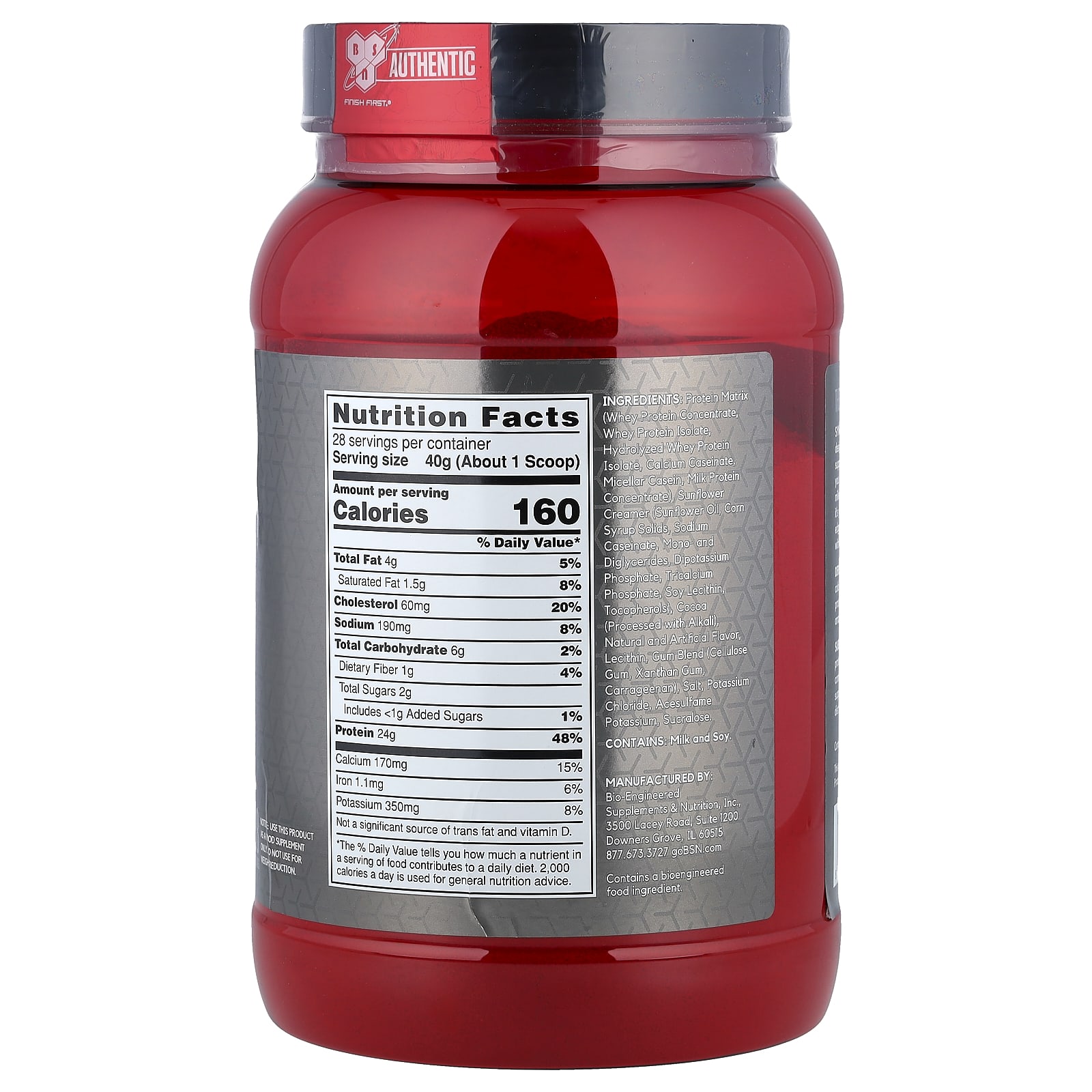 Протеиновый порошок BSN Syntha-6® Edge Drink Mix, вкус Chocolate Milkshake, 1.12 кг, смесь для напитка — фото 2