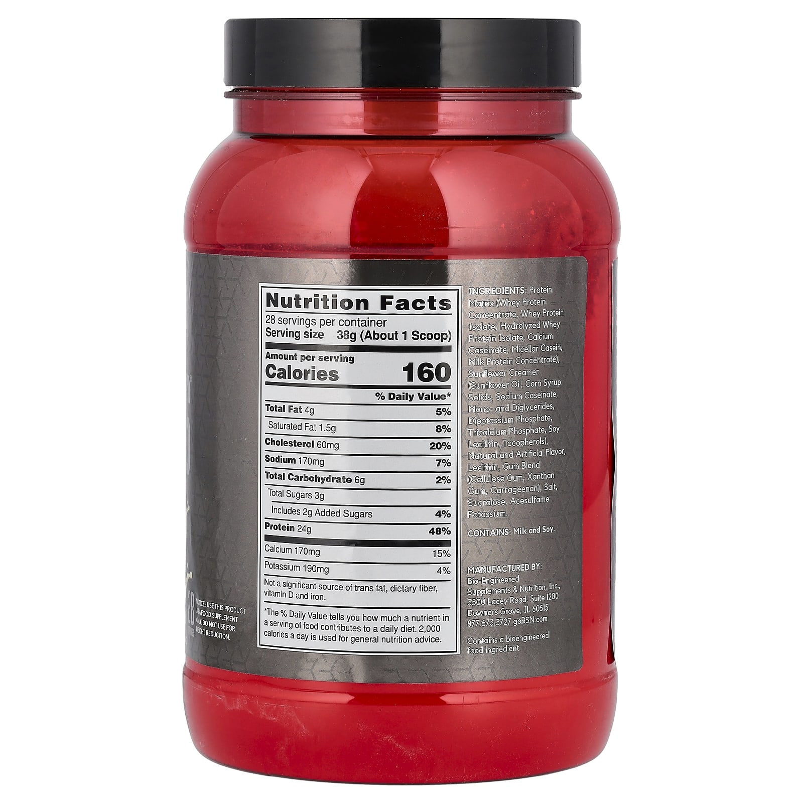 Протеиновый порошок BSN Syntha-6 Edge® Drink Mix, вкус Vanilla Milkshake, 1.06 кг, смесь для напитка — фото 2