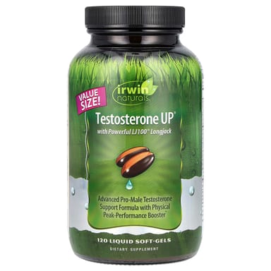 Тестостерон Irwin Naturals, 120 мягких капсул