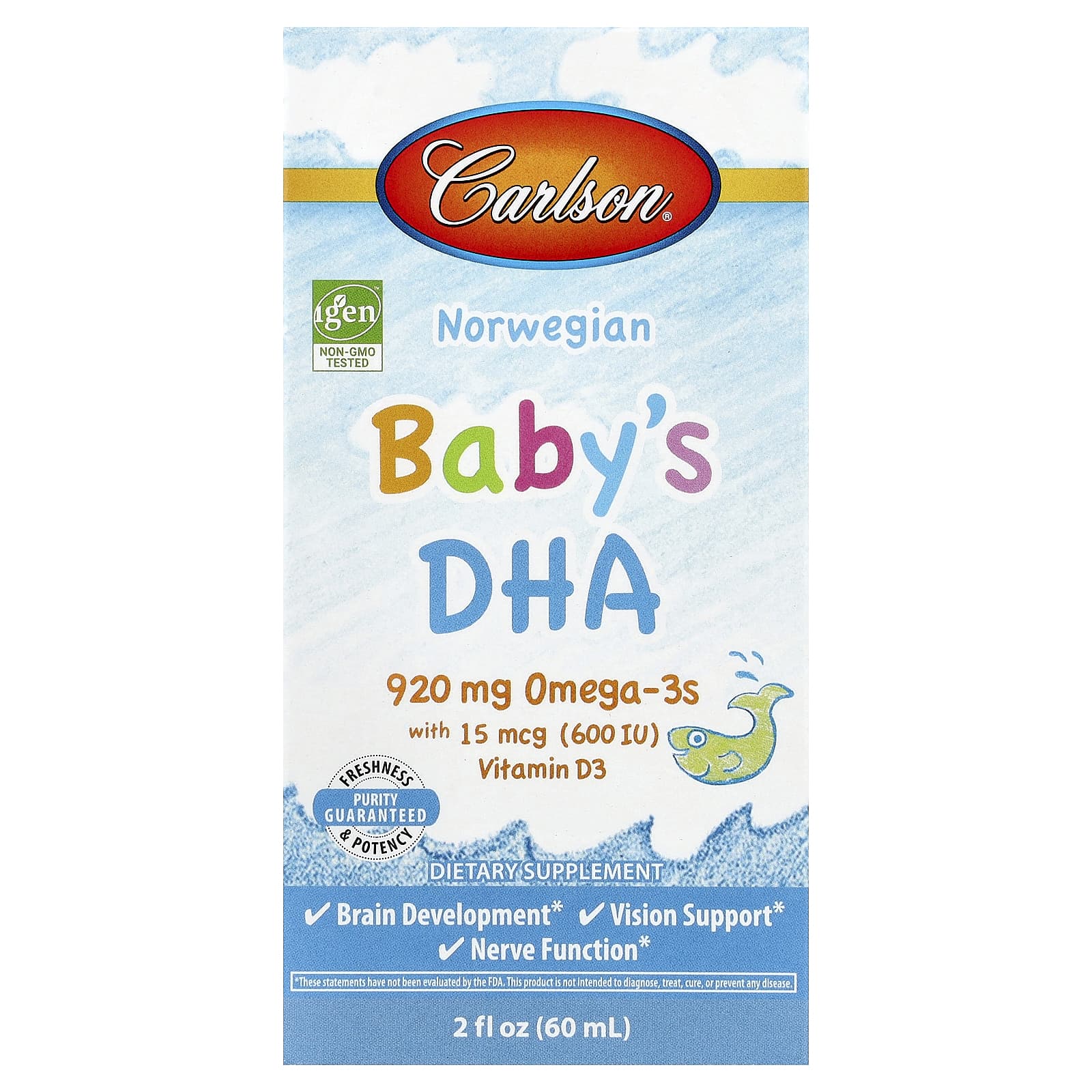 DHA Carlson Norwegian Baby's, 60 мл — фото 2