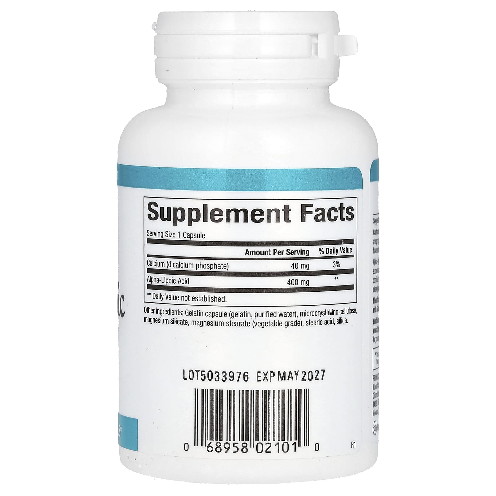 Альфа-липоевая кислота Natural Factors Alpha-Lipoic Acid, 400 мг, 60 капсул — фото 2