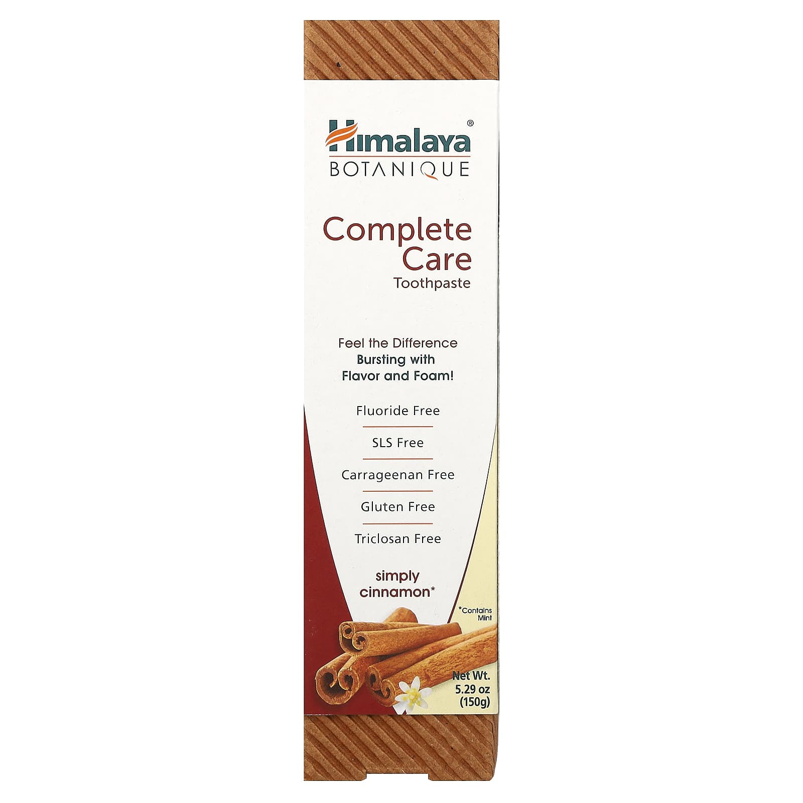 Зубная паста Himalaya Botanique Complete Care, вкус Simply Cinnamon, 150 г — фото 2