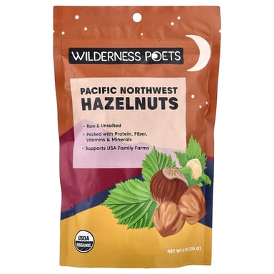 Фундук Wilderness Poets Organic Pacific Northwest, оттенок Unsalted, 226 г